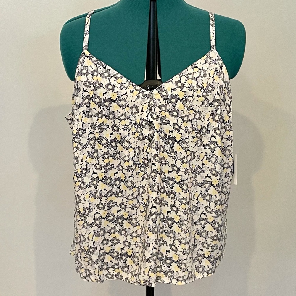 Floral v neck cami